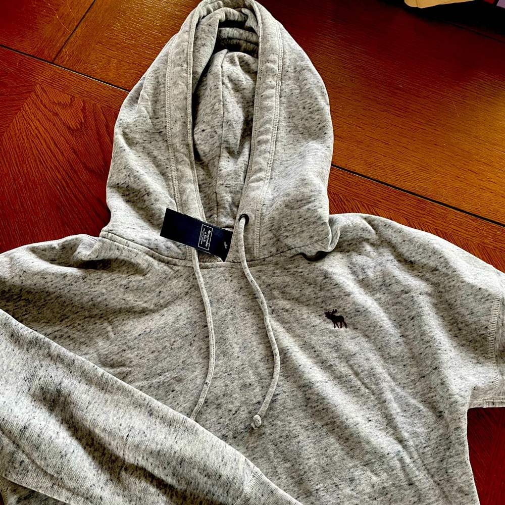 Abercrombie and Fitch cropped hooded sweatshirt size large